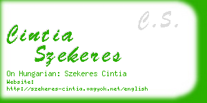 cintia szekeres business card